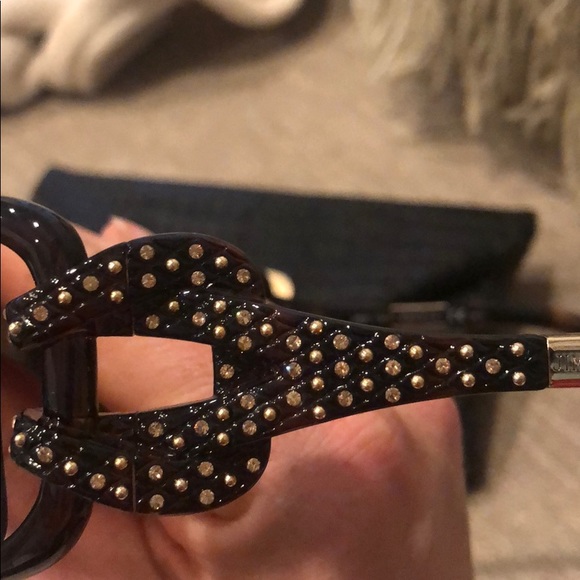 Jimmy Choo tortoise shell sunglasses with crystal - Picture 6 of 8